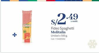 Makro Fideo spaghetti molitalia oferta