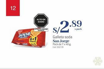 Makro Galleta soda san jorge oferta
