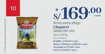 Makro Arroz extra añejo chaparrí selección oro oferta