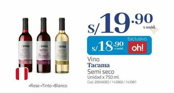 Makro Vino tacama oferta