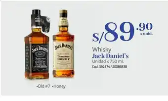 Makro Whisky jack daniel’s oferta