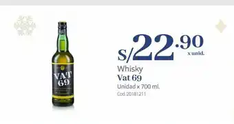 Makro Whisky vat 69 oferta