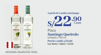 Makro Pisco santiago queirolo oferta