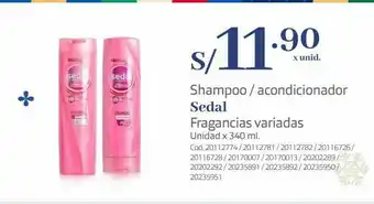 Makro Shampoo / acondicionador sedal fragancias variadas oferta