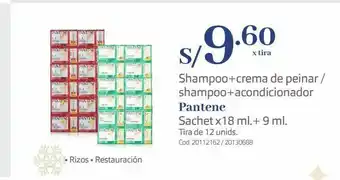 Makro Shampoo+crema de peinar / shampoo+acondicionador pantene oferta