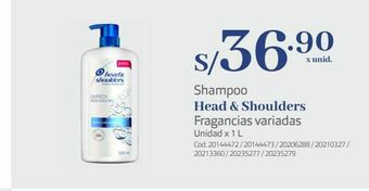 Makro Shampoo head & shoulders oferta