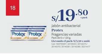 Makro Jabón antibacterial protex oferta