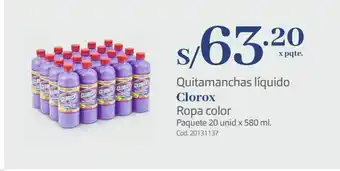 Makro Quitamanchas líquido clorox oferta