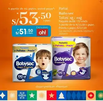 Makro Pañal babysec oferta
