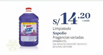 Makro Limpiatodo sapolio oferta
