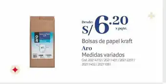 Makro Bolsas de papel kraft aro oferta