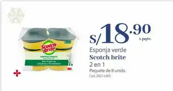 Makro Esponja verde scotch brite oferta