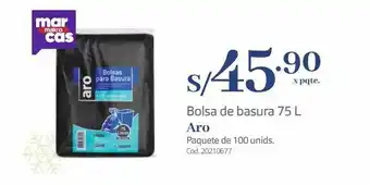 Makro Bolsa de basura 75 l aro oferta
