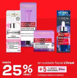 Wong L'oreal en cuidado facial oferta