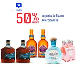 Wong En packs de licores seleccionados oferta