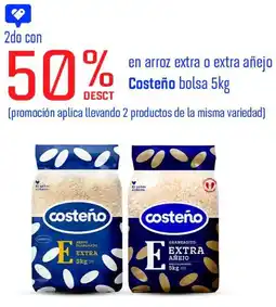 Wong Costeño en arroz extra o extra añejo bolsa oferta