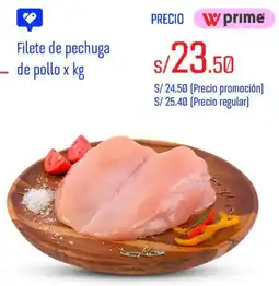 Wong Filete de pechuga de pollo oferta