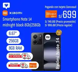 Wong Xiaomi smartphone note 14 oferta