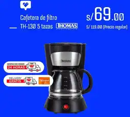 Wong Thomas cafetera de filtro oferta