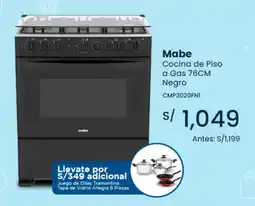 Tiendas EFE Mabe Cocina de Piso a Gas 76 cm oferta