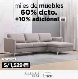 Ripley miles de muebles oferta