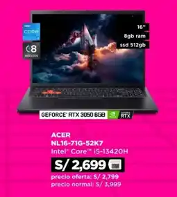 Ripley Acer NL16-71G-52K7 oferta