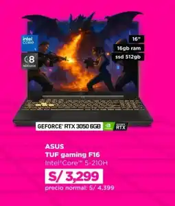 Ripley Asus TUF Gaming F16 oferta
