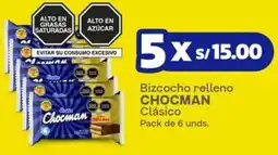 Makro Chocman bizcocho relleno clásico oferta