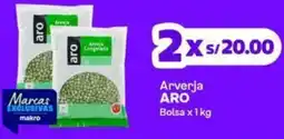 Makro Aro arveja bolsa oferta