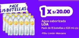 Makro Loa agua saborizada oferta