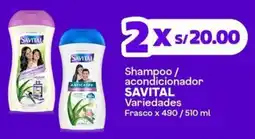 Makro Savital shampoo / acondicionador variedades frasco oferta