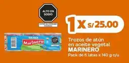 Makro Marinero trozos de atún en aceite vegetal oferta