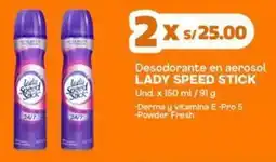 Makro Lady speed stick en aerosol oferta