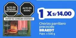 Makro Braedt chorizo parrillero precocido pqte. oferta