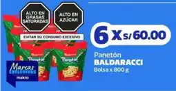 Makro Baldaracci panetón bolsa oferta
