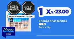 Makro Aro chorizo finas hierbas pqte. oferta