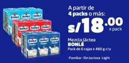 Makro Bonlé mezcla láctea oferta