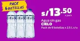 Makro Cielo agua sin gas oferta