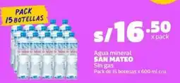 Makro San mateo agua mineral sin gas oferta
