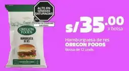 Makro Oregon foods hamburguesa de res bolsa oferta