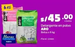 Makro Aro detergente en polvo bolsa oferta