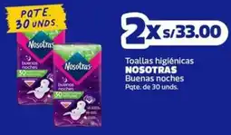 Makro Nosotras toallas higiénicas buenas noches pqte. oferta