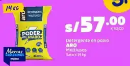 Makro Aro detergente en polvo multiusos saco oferta