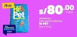 Makro Hi pet alimento para gatos adultos saco oferta