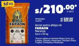 Makro Faraon arroz extra añejo nir naranja saco oferta