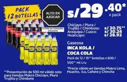 Makro Inca kola / coca cola gaseosa oferta