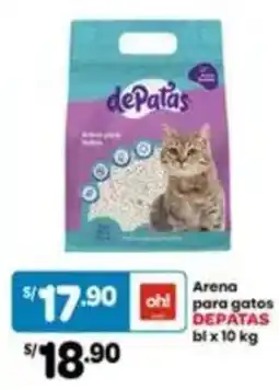 Plaza Vea Depatas arena para gatos oferta