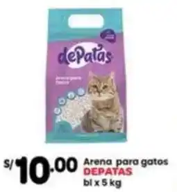 Plaza Vea Depatas arena para gatos oferta