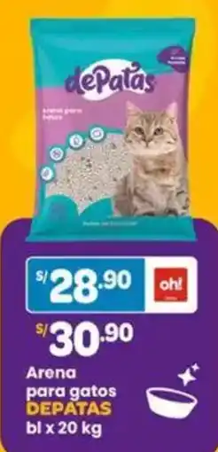 Plaza Vea Depatas arena para gatos oferta