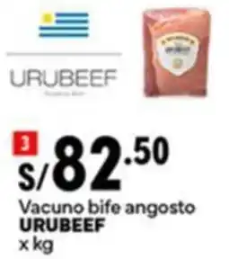 Plaza Vea Urubeef vacuno bife angosto oferta
